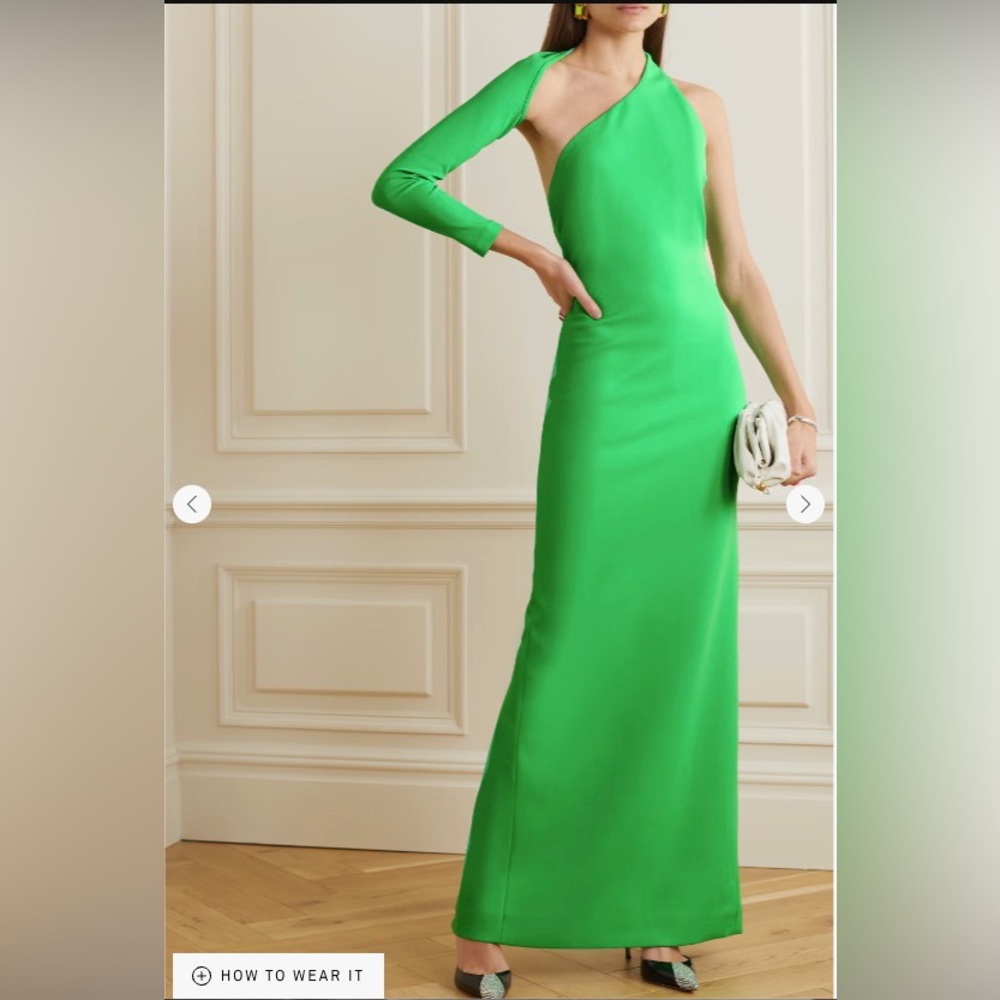 Solace London - Saren Maxi Dress Green